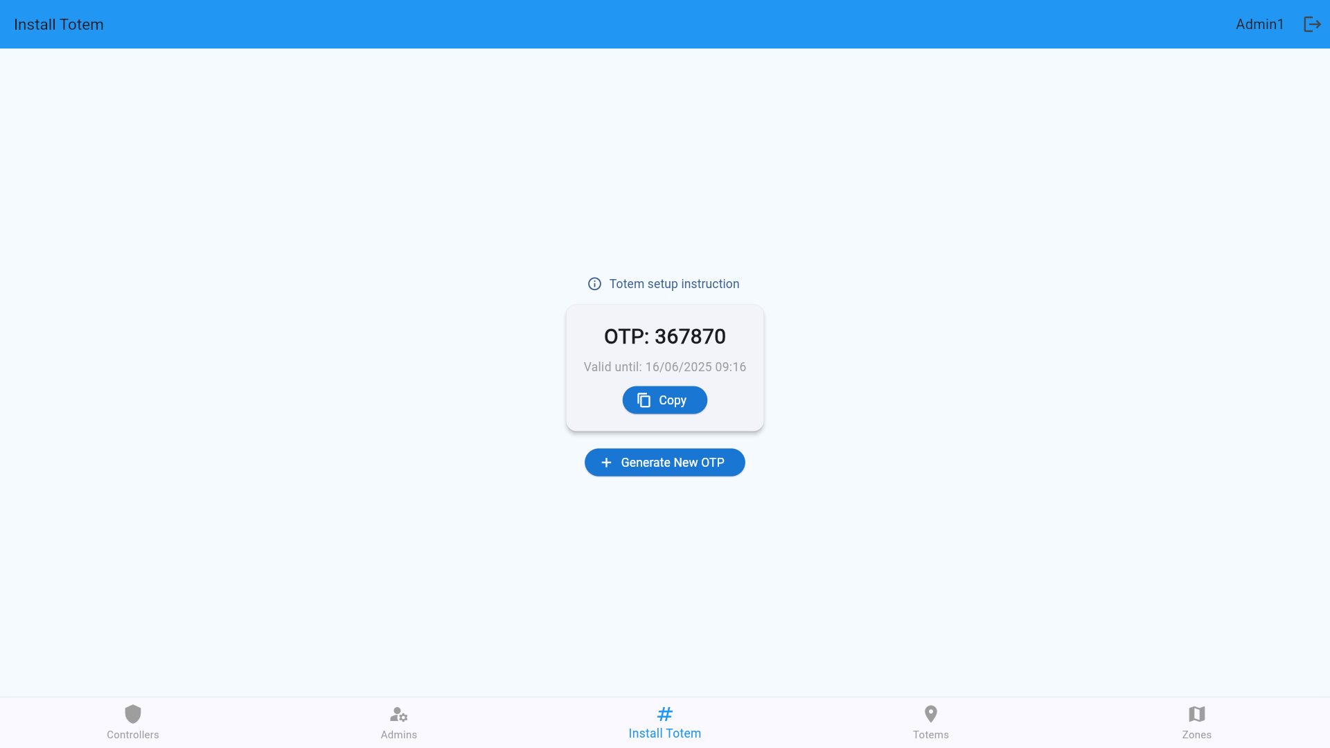 Generate OTP