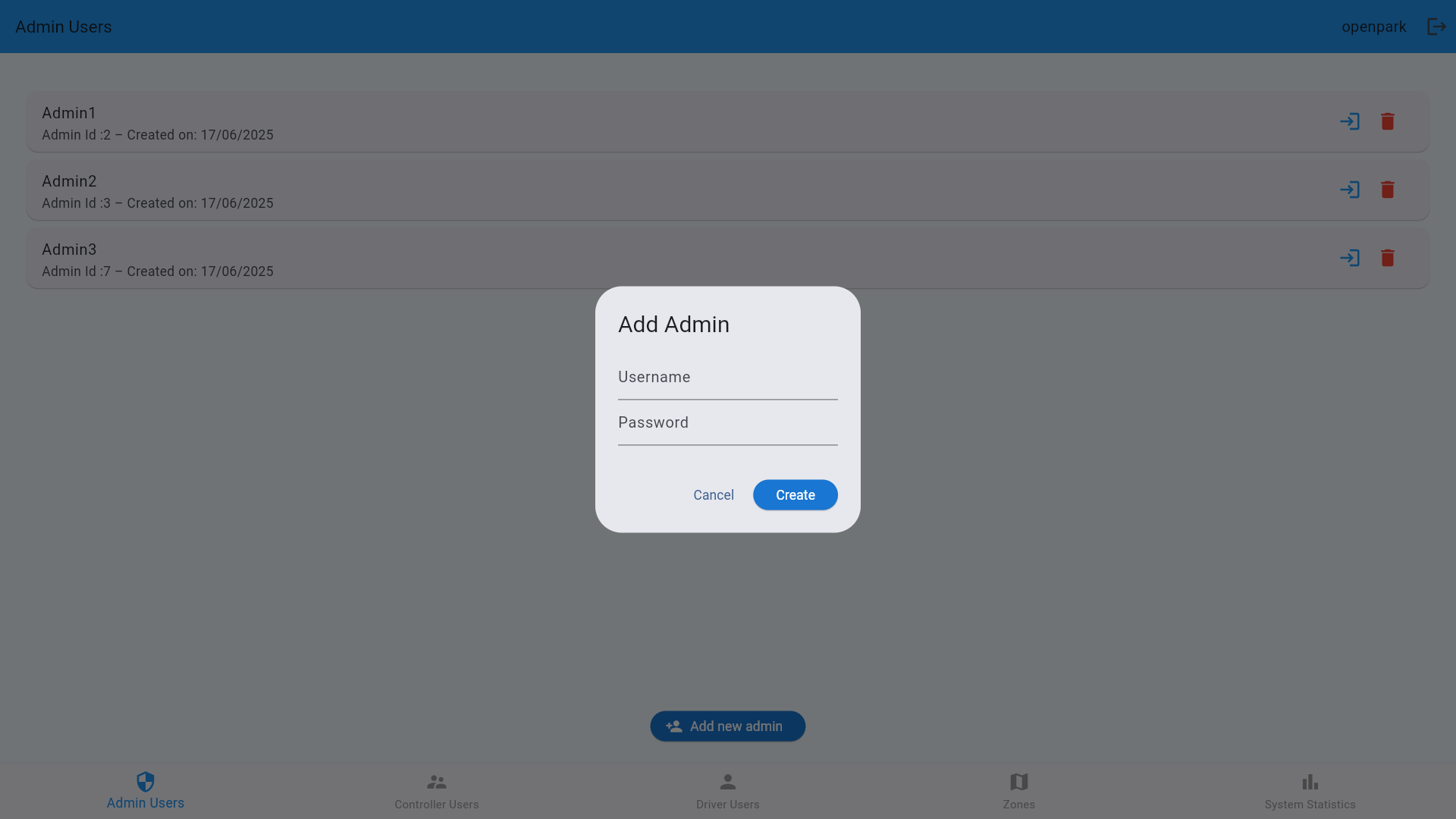 Add Admin